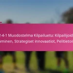 3-2-4-1 Muodostelma Kilpailuetu: Kilpailijoiden ylittäminen, Strategiset innovaatiot, Pelitietoisuus