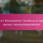 3-2-4-1 Muodostelma: Tehokkuus eri tyylejä vastaan, Vastahyökkäystaktiikat