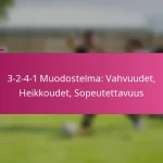 3-2-4-1 Muodostelma: Vahvuudet, Heikkoudet, Sopeutettavuus