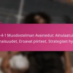 3-2-4-1 Muodostelman Avainedut: Ainulaatuiset ominaisuudet, Eroavat piirteet, Strategiset hyödyt