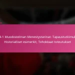 3-2-4-1 Muodostelman Menestystarinat: Tapaustutkimukset, Historialliset esimerkit, Tehokkaat toteutukset