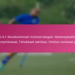 3-2-4-1 Muodostelman Voittostrategiat: Menestykselliset lähestymistavat, Tehokkaat taktiikat, Ottelun voittavat pelit