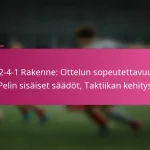 3-2-4-1 Rakenne: Ottelun sopeutettavuus, Pelin sisäiset säädöt, Taktiikan kehitys