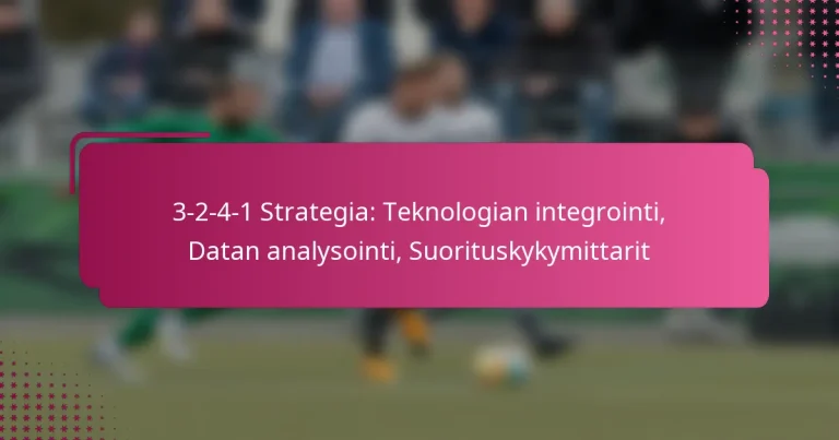 3-2-4-1 Strategia: Teknologian integrointi, Datan analysointi, Suorituskykymittarit