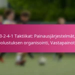 3-2-4-1 Taktiikat: Painausjärjestelmät, Puolustuksen organisointi, Vastapainotus