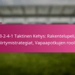 3-2-4-1 Taktinen Kehys: Rakentelupeli, Siirtymistrategiat, Vapaapotkujen roolit