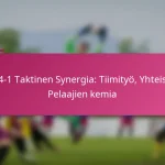 3-2-4-1 Taktinen Synergia: Tiimityö, Yhteistyö, Pelaajien kemia