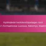 Hyökkäävän keskikenttäpelaajan rooli 3-2-4-1-formaatiossa: Luovuus, Näkemys, Maalinteko