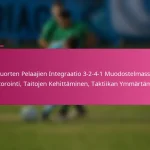 Nuorten Pelaajien Integraatio 3-2-4-1 Muodostelmassa: Mentorointi, Taitojen Kehittäminen, Taktiikan Ymmärtäminen