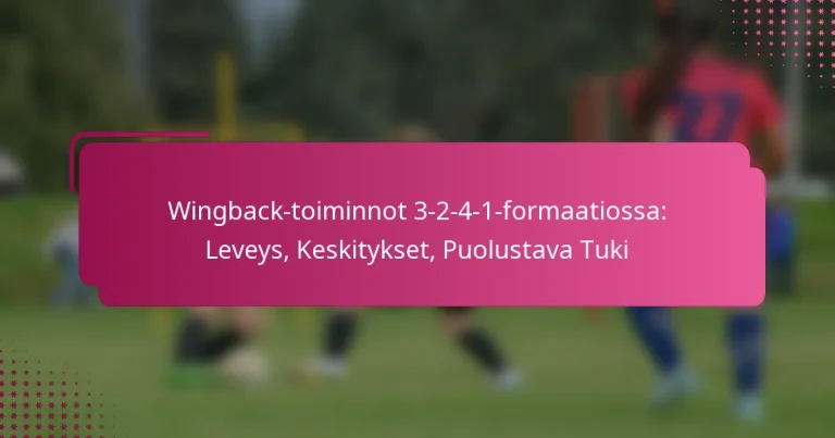 Wingback-toiminnot 3-2-4-1-formaatiossa: Leveys, Keskitykset, Puolustava Tuki